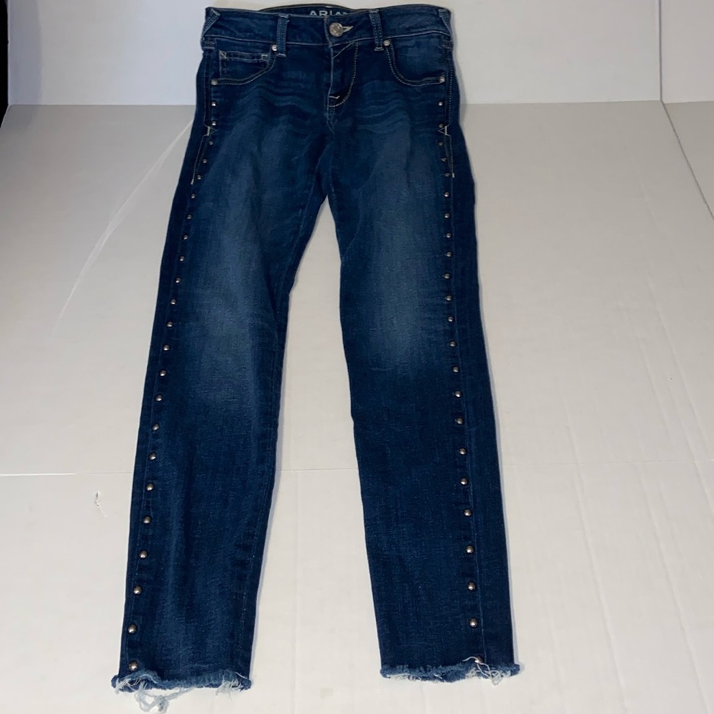 Ariat Women’s Size 26 R Denim Blue Skinny Riveted Outseam Jeans